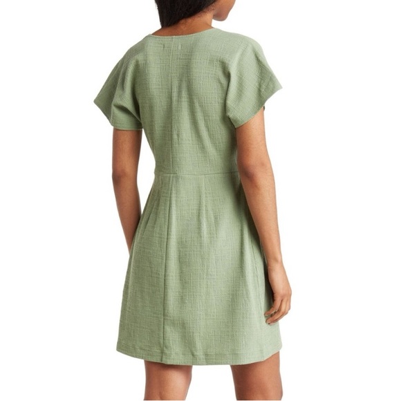 NWT Madewell Sage Green Mini Dress Size 2X - Picture 2 of 7